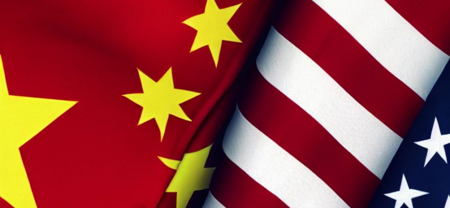 U.S. & China flags