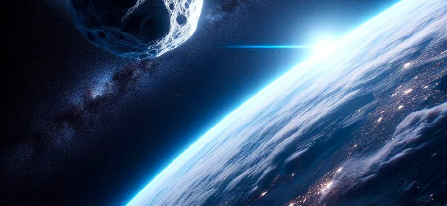Asteroid in Earth fly-by