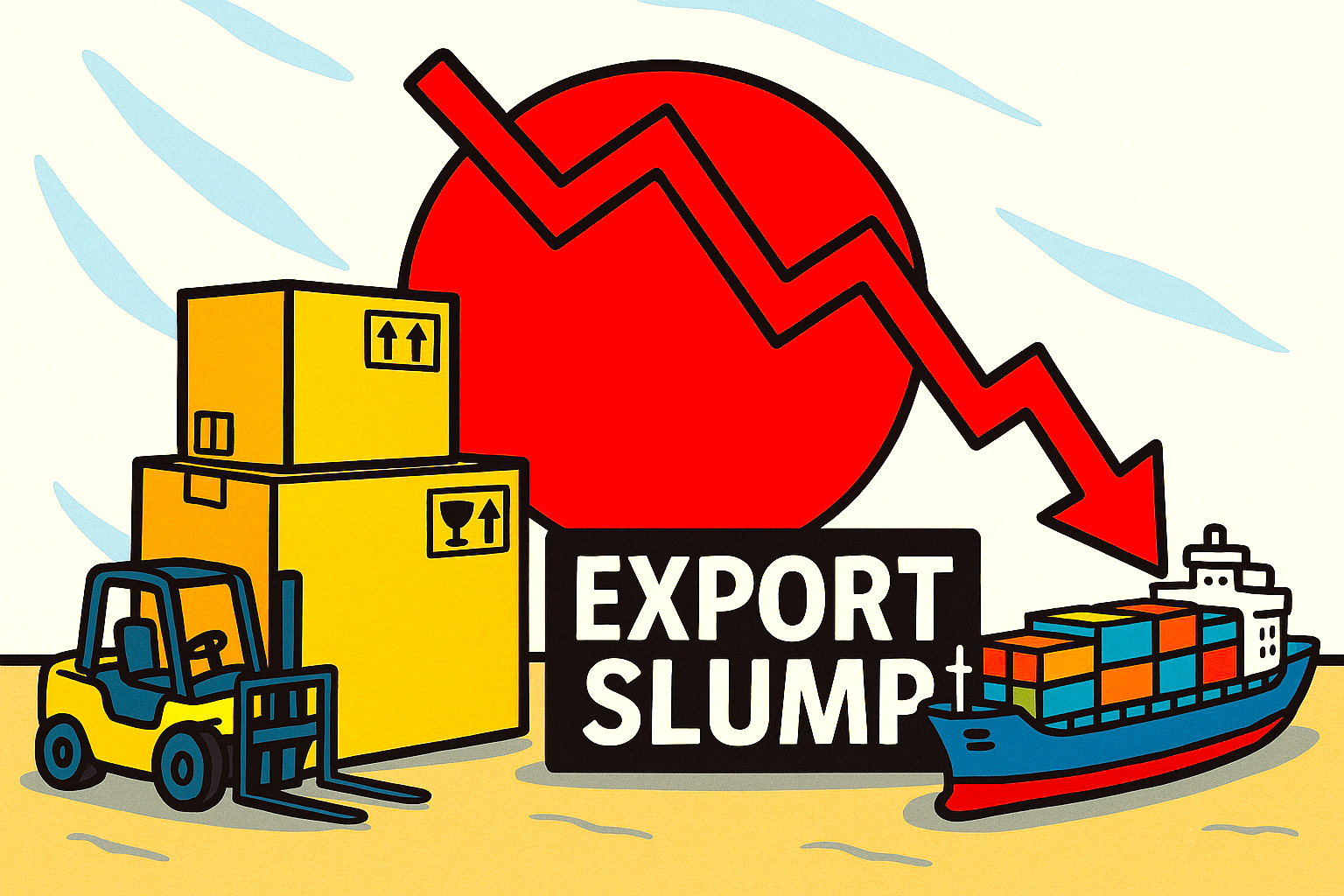 Japan exports drop