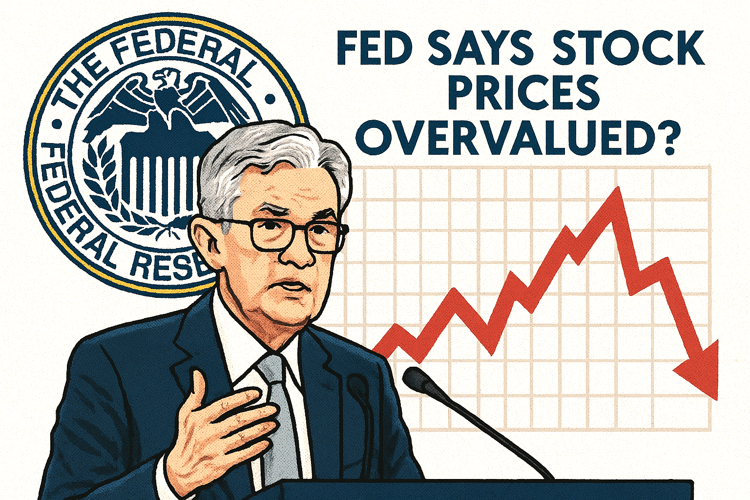 Fed suggest stock market overvalued