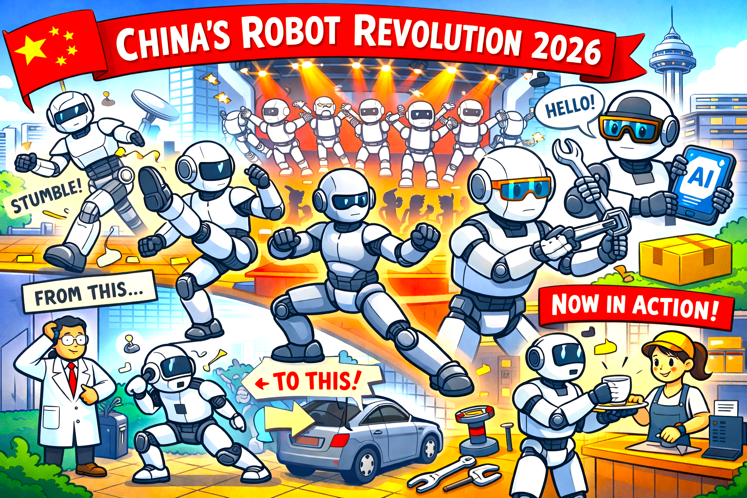 Humanoid robots gaining abilities