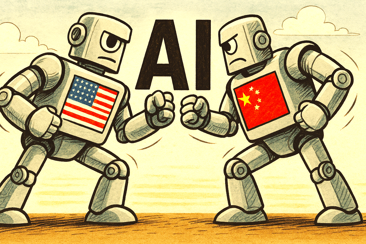 Robots line up for AI battle