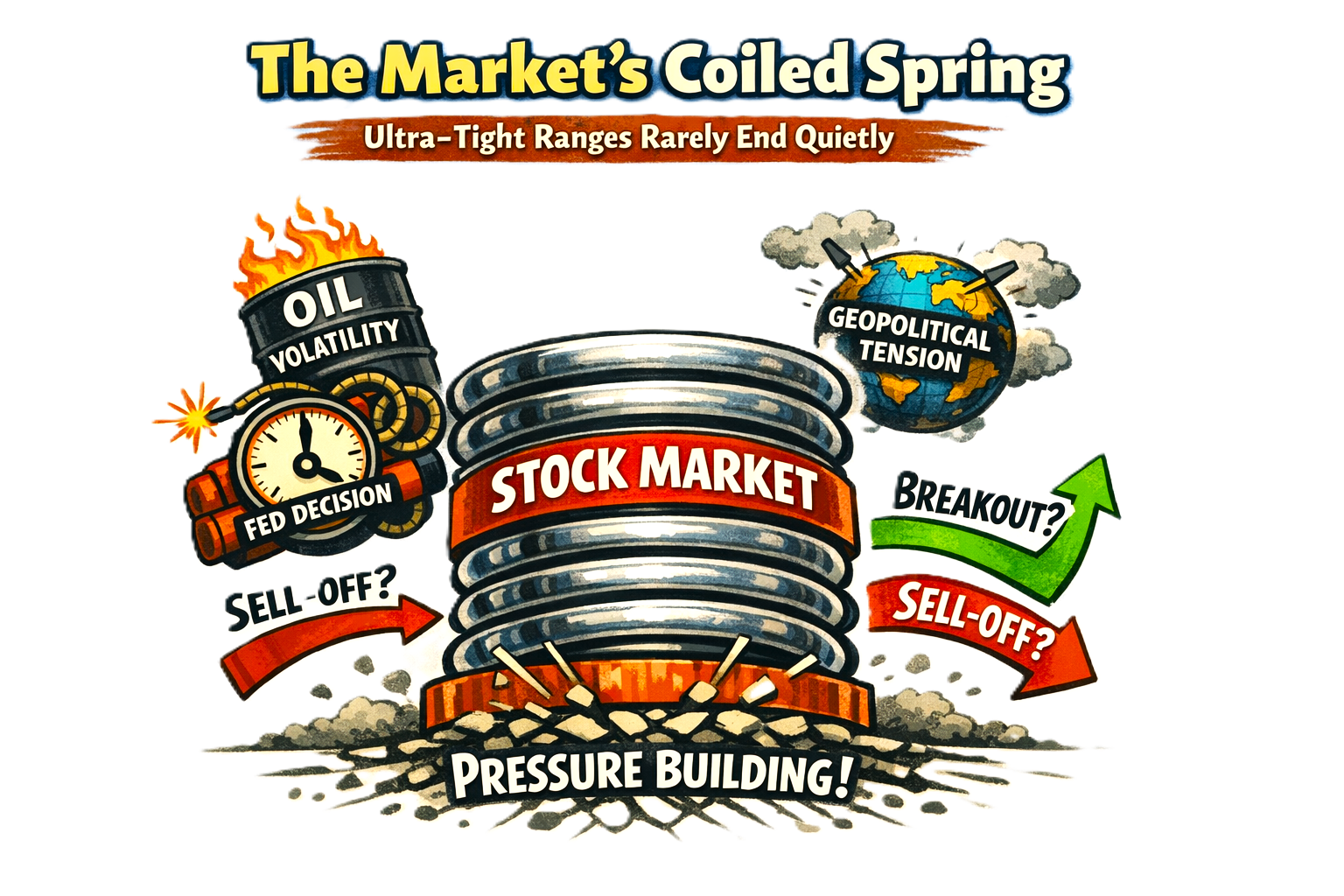 Coiled spring - pure stock market energy