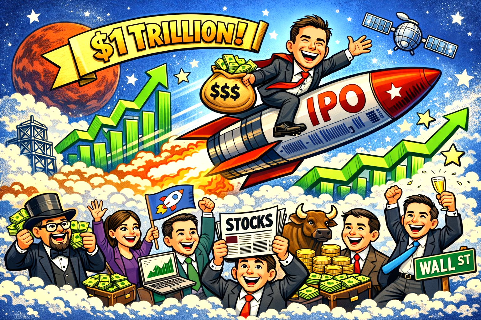 SpaceX IPO valued at $1 trillion