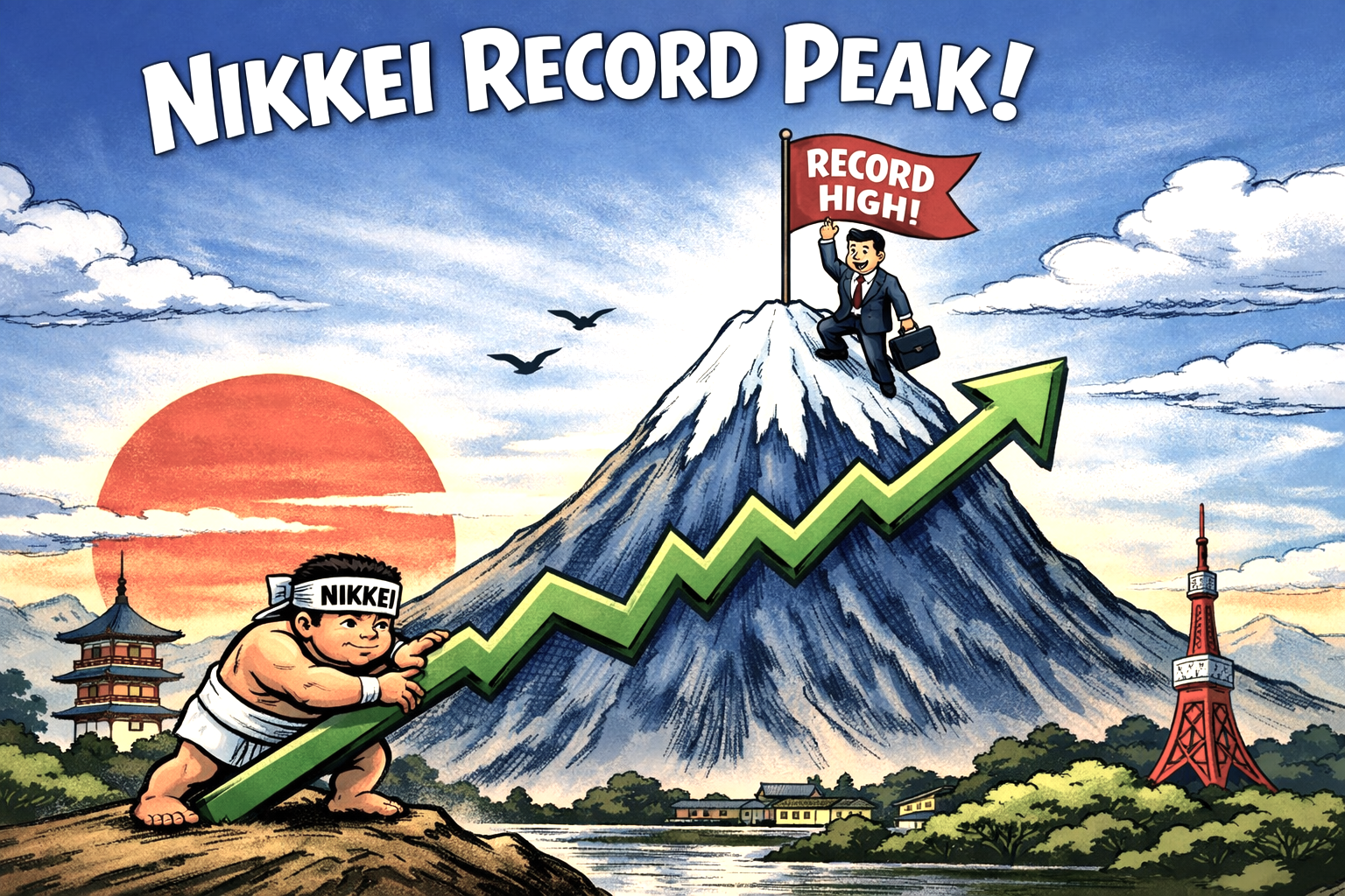 Nikkei at record high!"