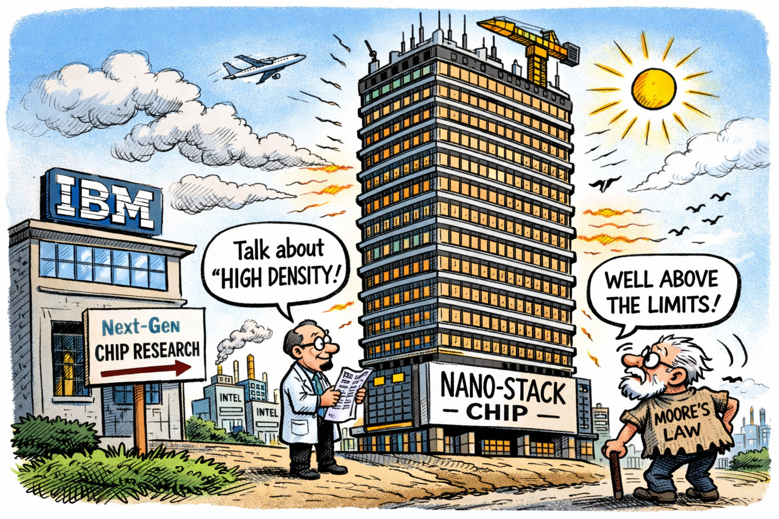 IBM chip stack design