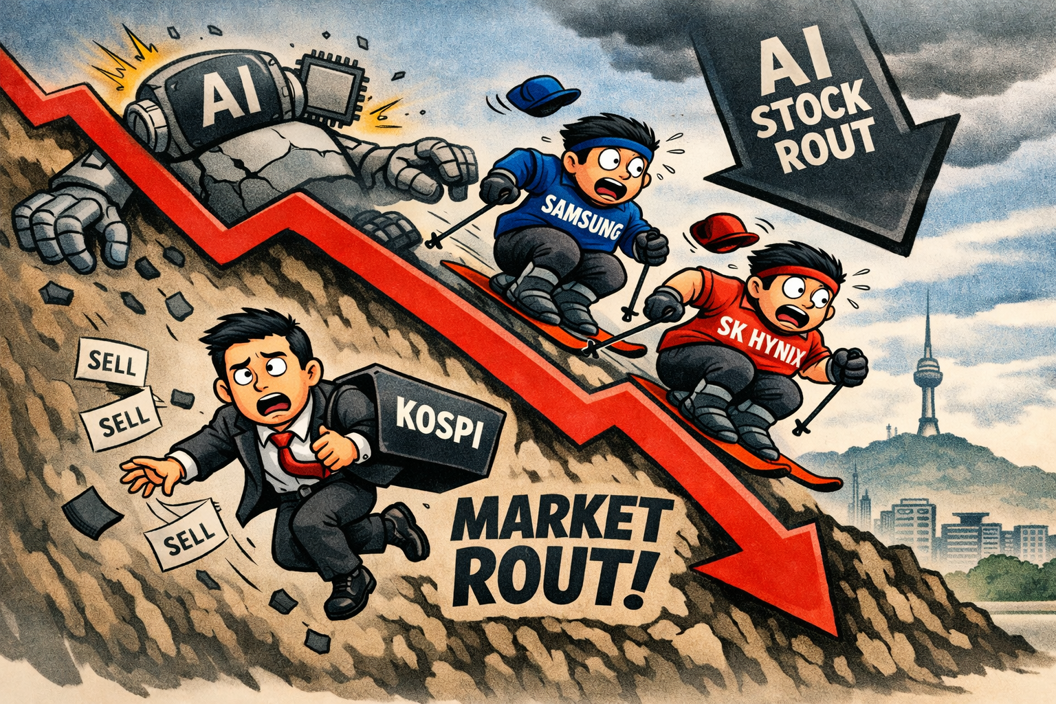 AI chip stock fall