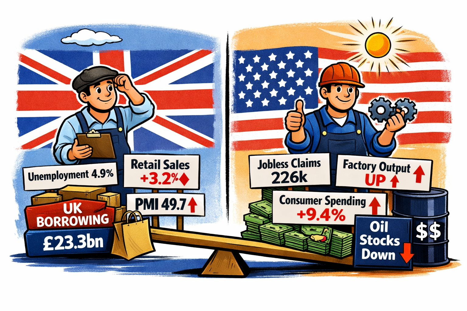 UK U.S. June 2026 economic data