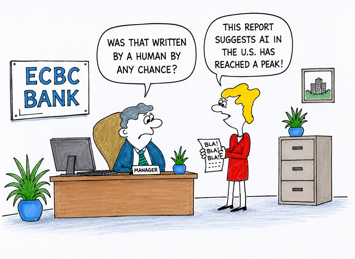 ECB talks of AI correction