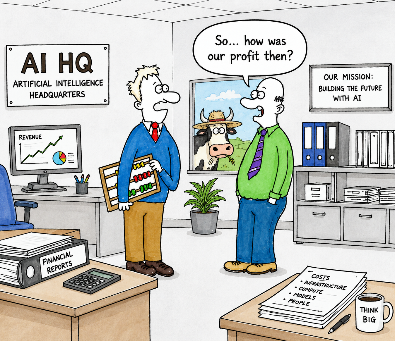 And the profit is?