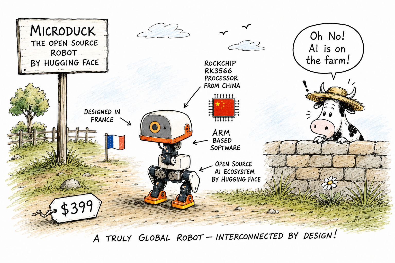 AI Microduck from Hugging Face