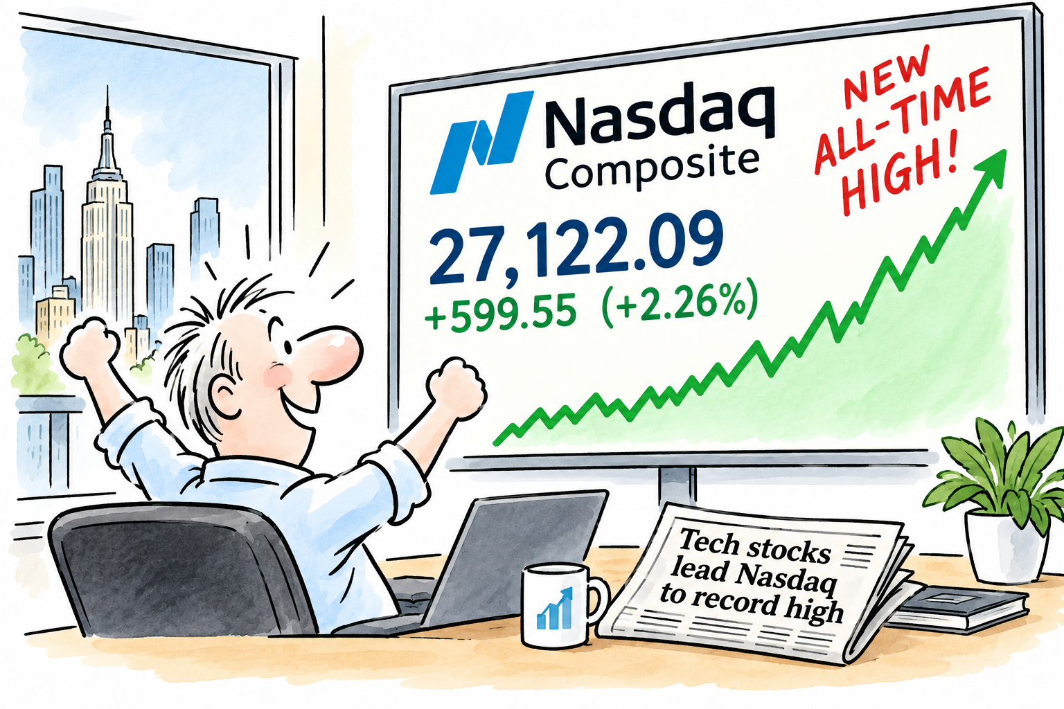 New Nasdaq high!