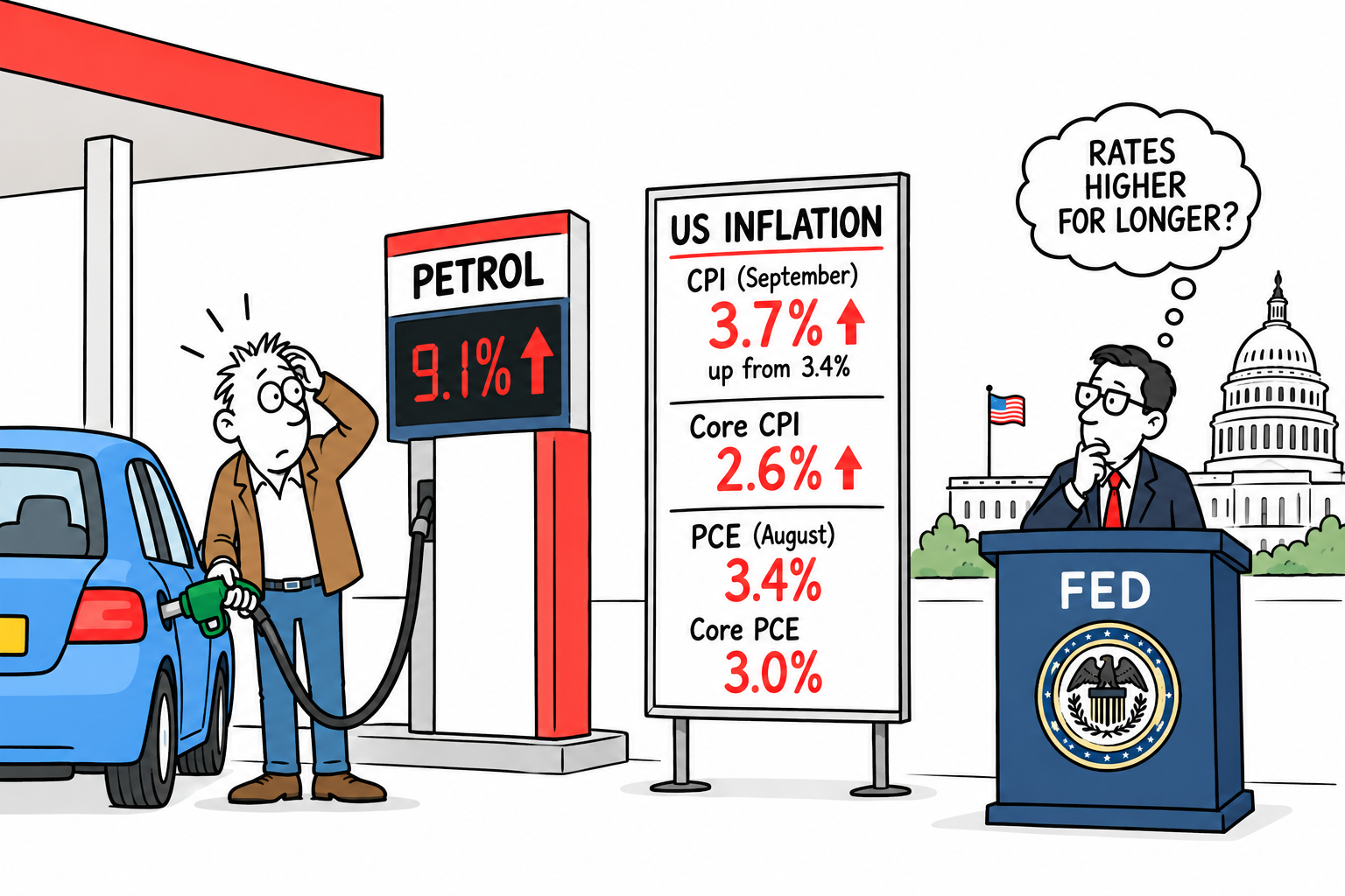 U.S. Inflation up in September 2026